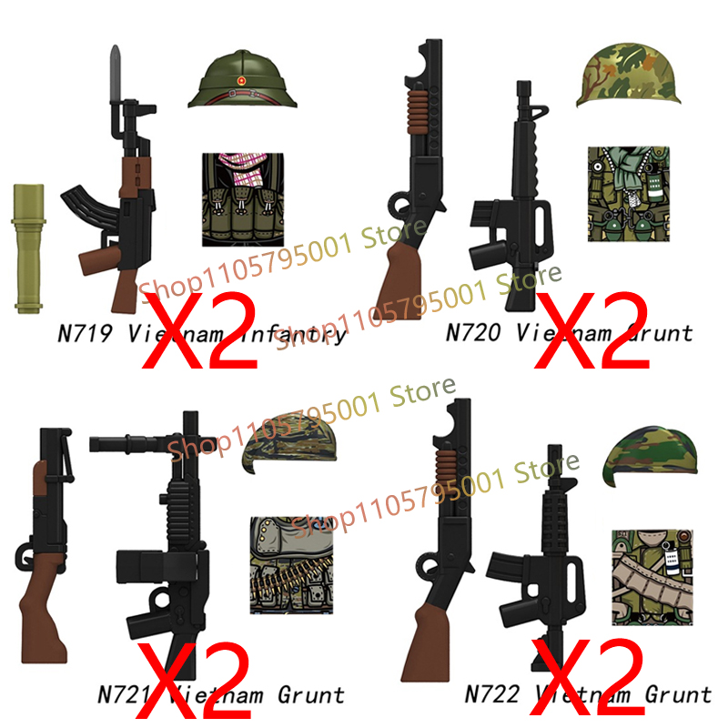 Military US Soldiers Figures B - 3D Printing Lego Bricks ulasan dan harga