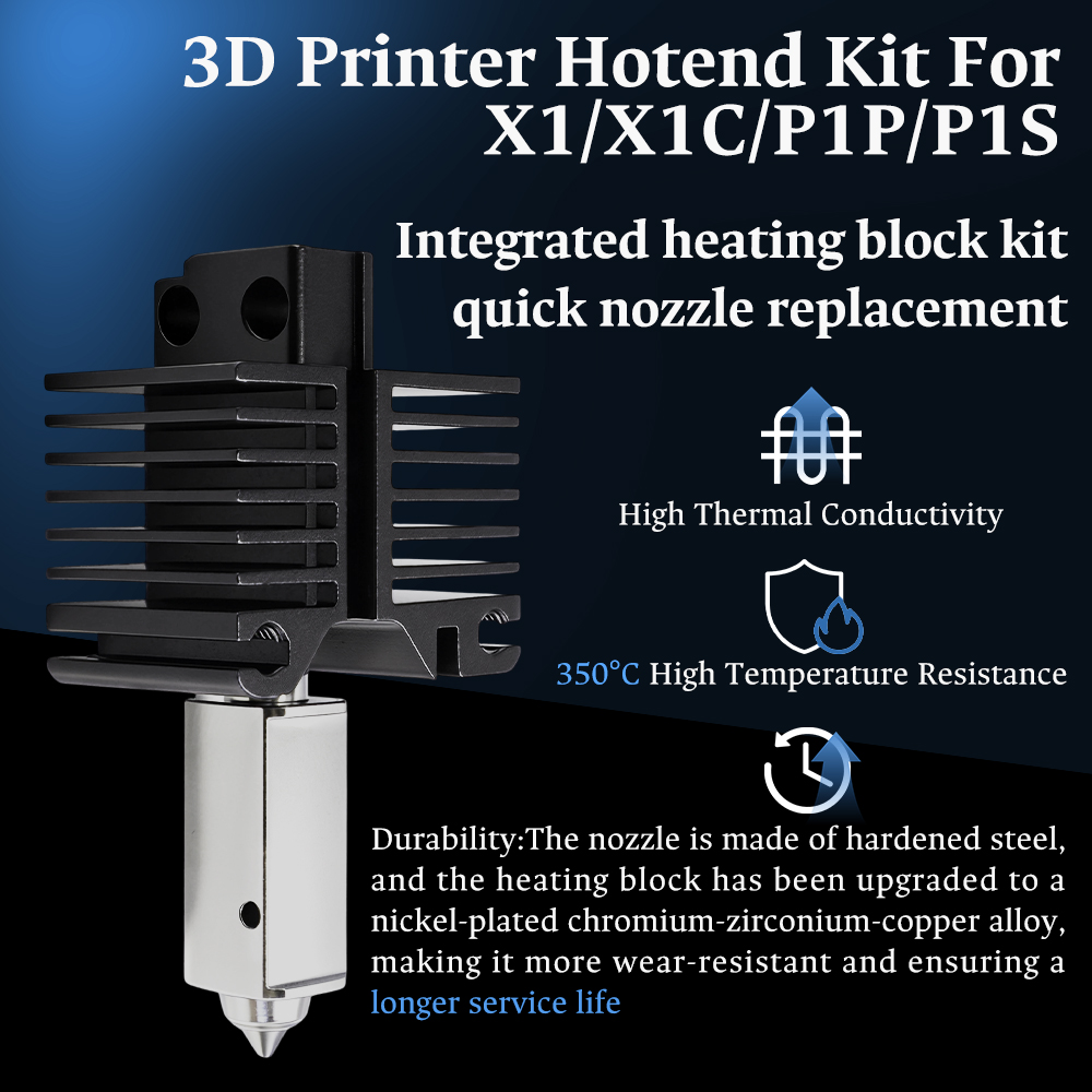 Hotend For Bambu Lab P1P X1C P - 3D Printing Bambu Lab ulasan dan harga