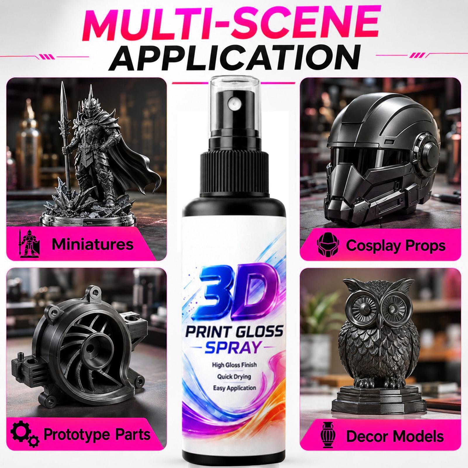 3D Print Gloss Spray 50/100ml  - 3D Printing Bambu Lab ulasan dan harga