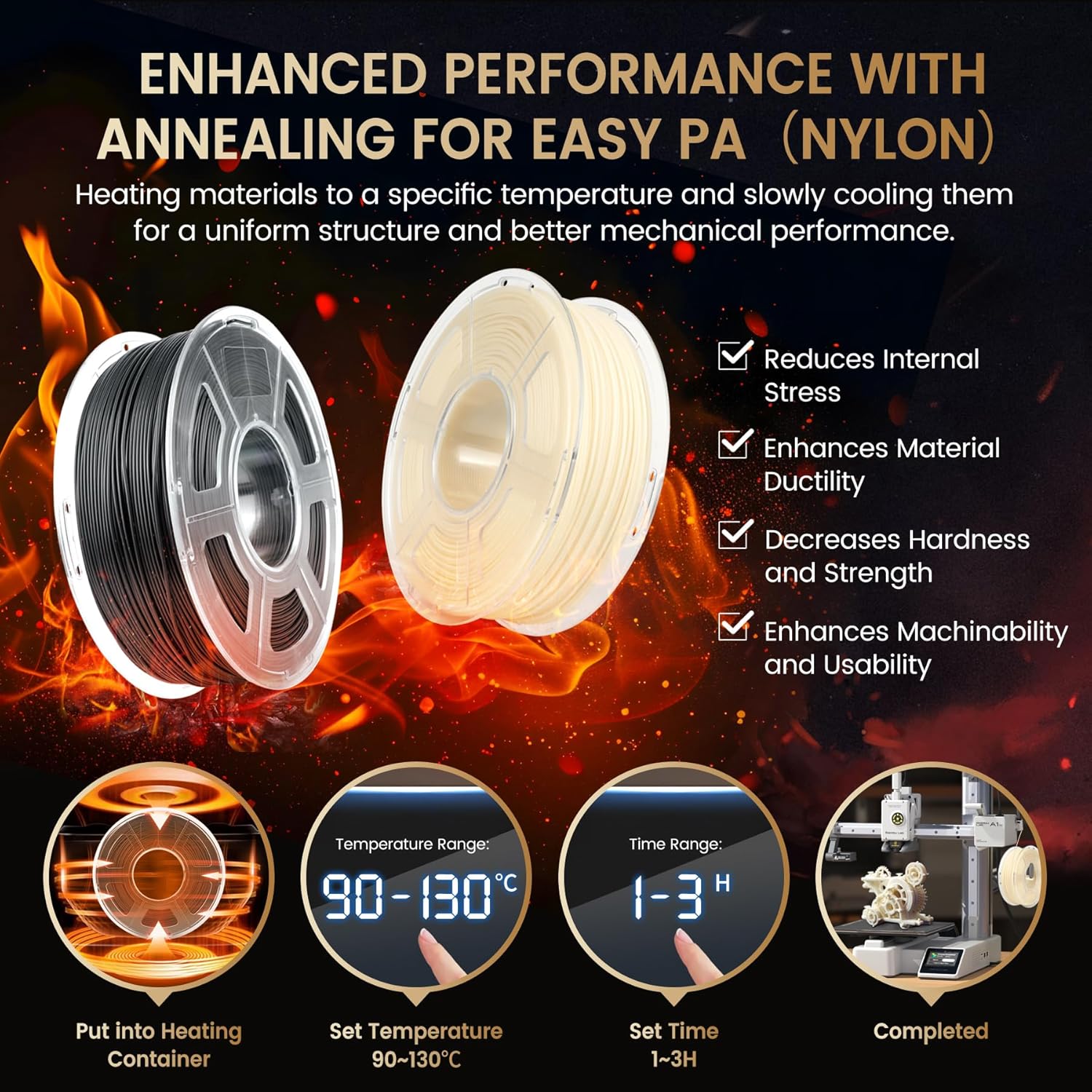 SUNLU 2KG Easy-to-Print Nylon  - 3D Printing Nylon ulasan dan harga